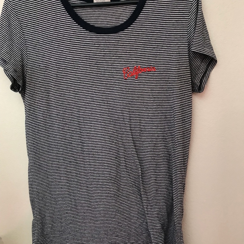 brandy melville striped california shirt